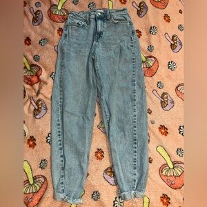 Blue bubble jeans